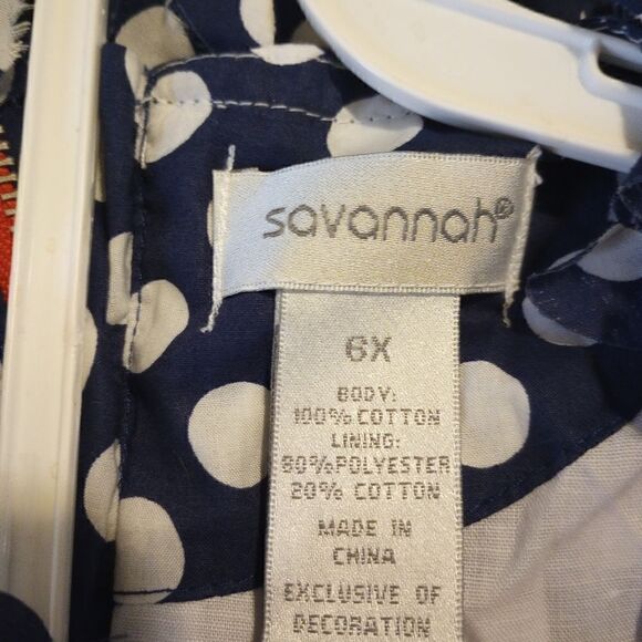 Savannah girls polka dot dress with tulle underneath and bow detailing - Picture 10 of 12